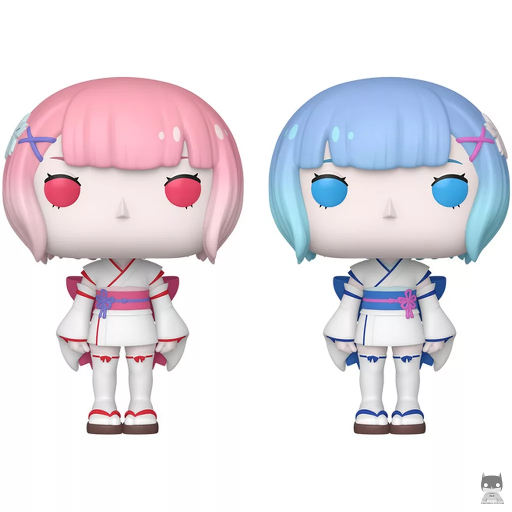 Figurine Funko POP Ram et Rem (version enfant) (Re:Zero - Re:vivre dans un autre monde à partir de zéro)