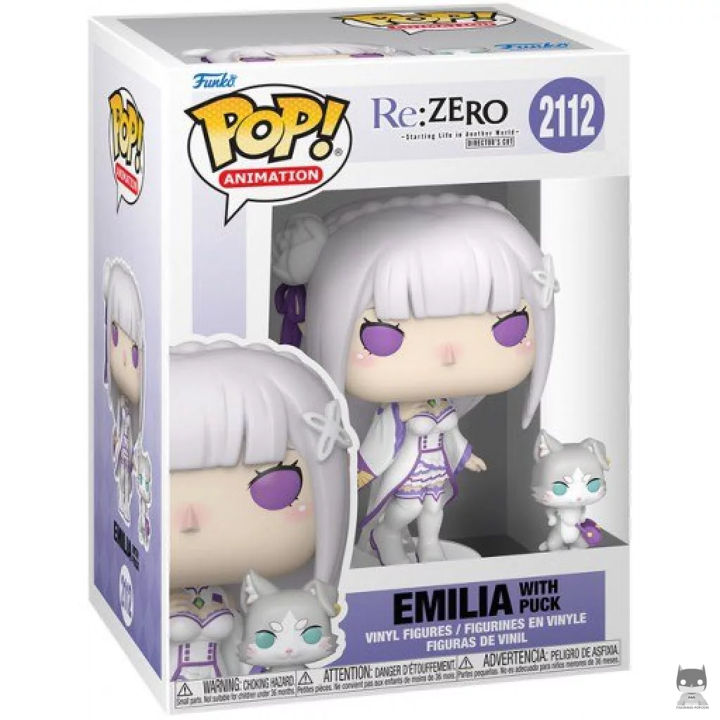 Figurine Funko POP Emilia avec Puck avec boîte