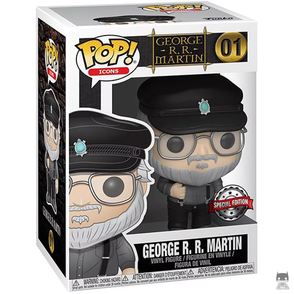 Figurine Funko POP George R.R. Martin avec boîte