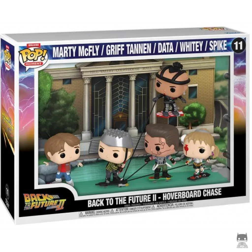 Figurine Funko POP Retour Vers Le Futur 2 - Poursuite en Hoverboard avec boîte