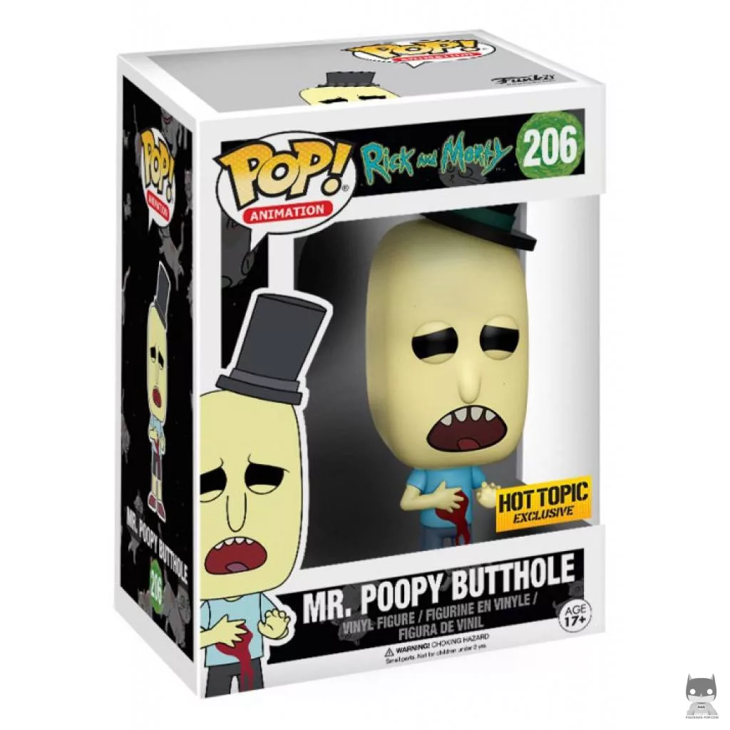 Figurine Funko POP Monsieur Boîte à Caca (Bloody) avec boîte