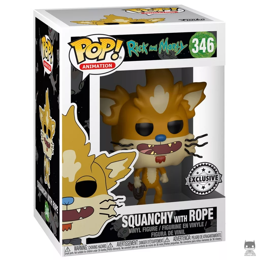 Figurine Funko POP Squanchy avec Corde avec boîte
