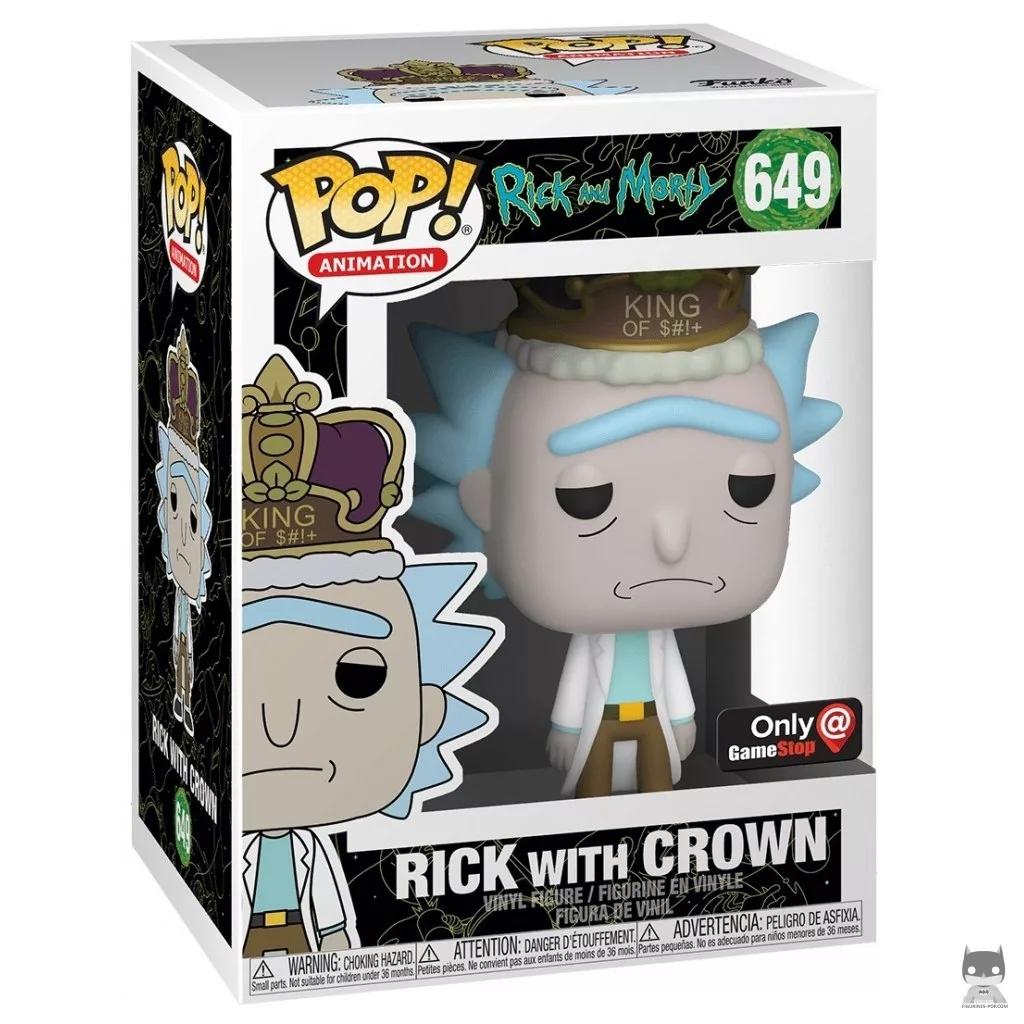 Figurine Funko POP Rick avec Couronne avec boîte