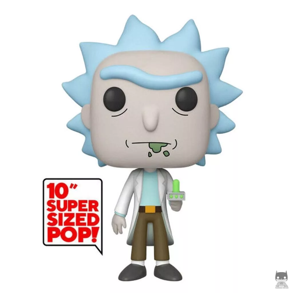 Figurine Funko POP Rick avec Pistolet Portail (Supersized) (Rick et Morty)