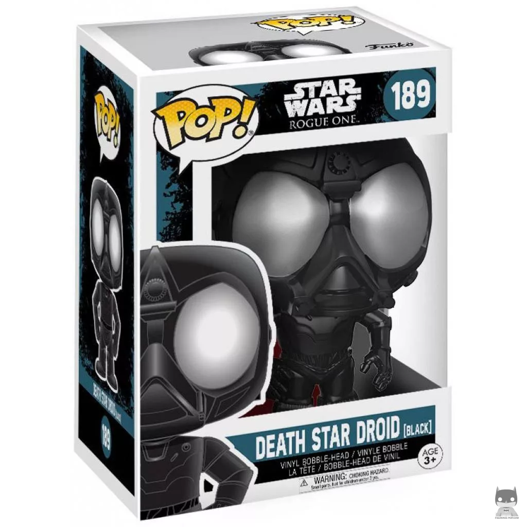 Figurine Funko POP Droïde de l'Etoile de la Mort (Noir) avec boîte