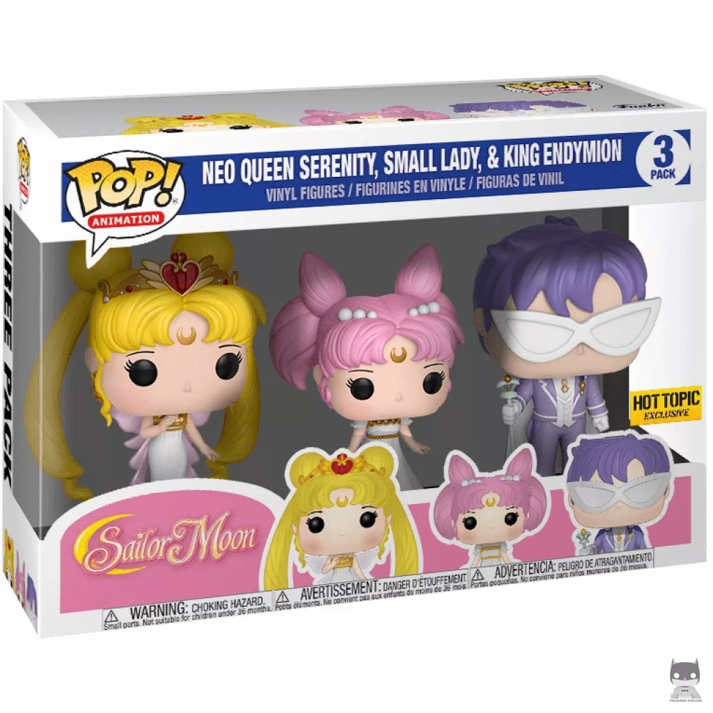 Figurine Funko POP Reine Serenity, Small Lady & Roi Endymion avec boîte
