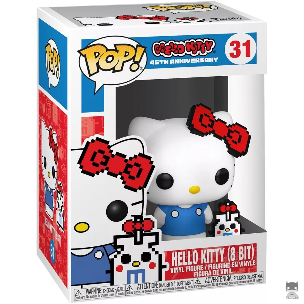 Figurine Funko POP Hello Kitty (8-Bit) avec boîte