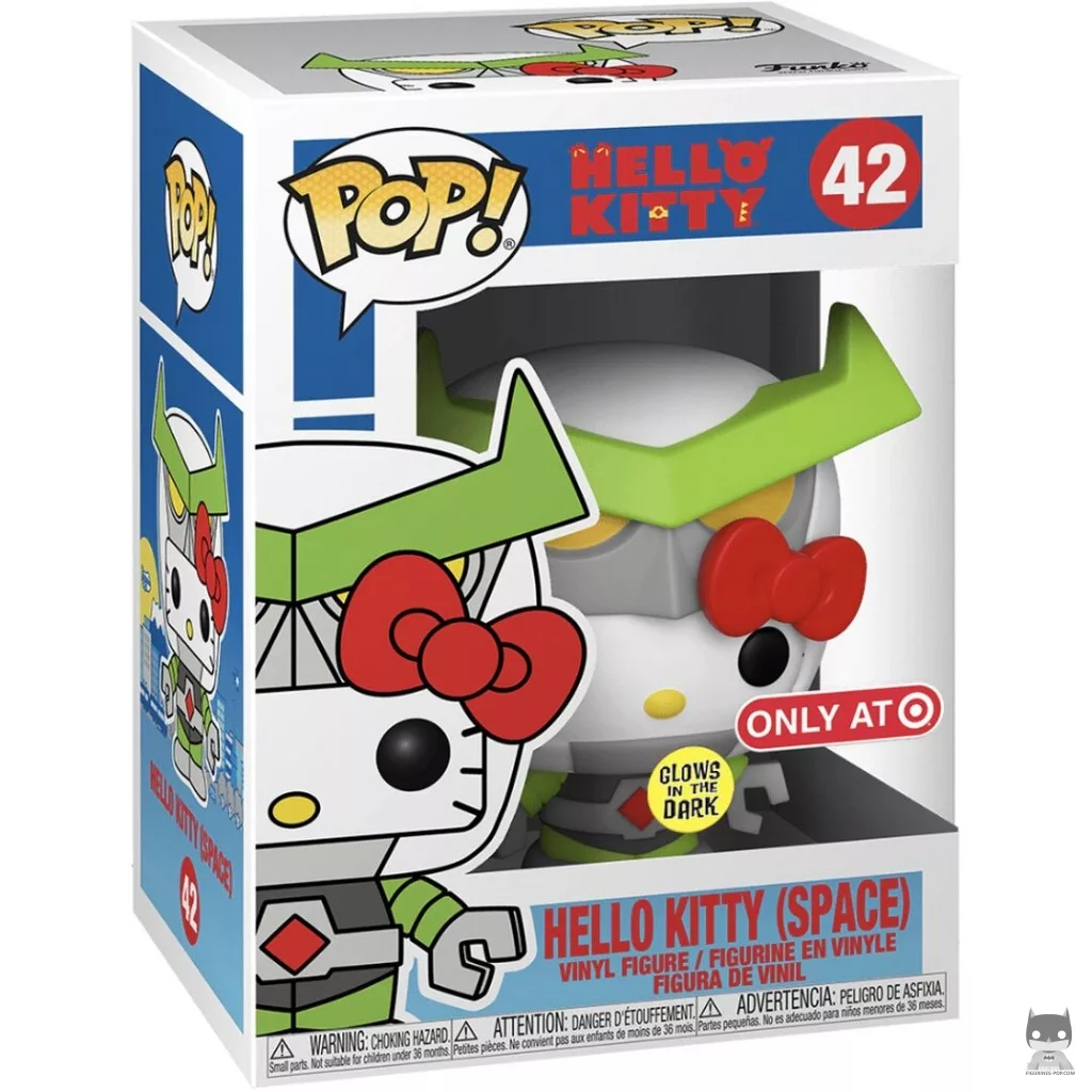 Figurine Funko POP Hello Kitty Espace (Glow in the Dark) avec boîte