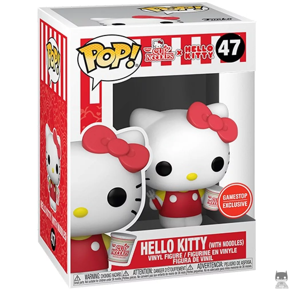 Figurine Funko POP Hello Kitty avec des Nouilles et Fourchette avec boîte