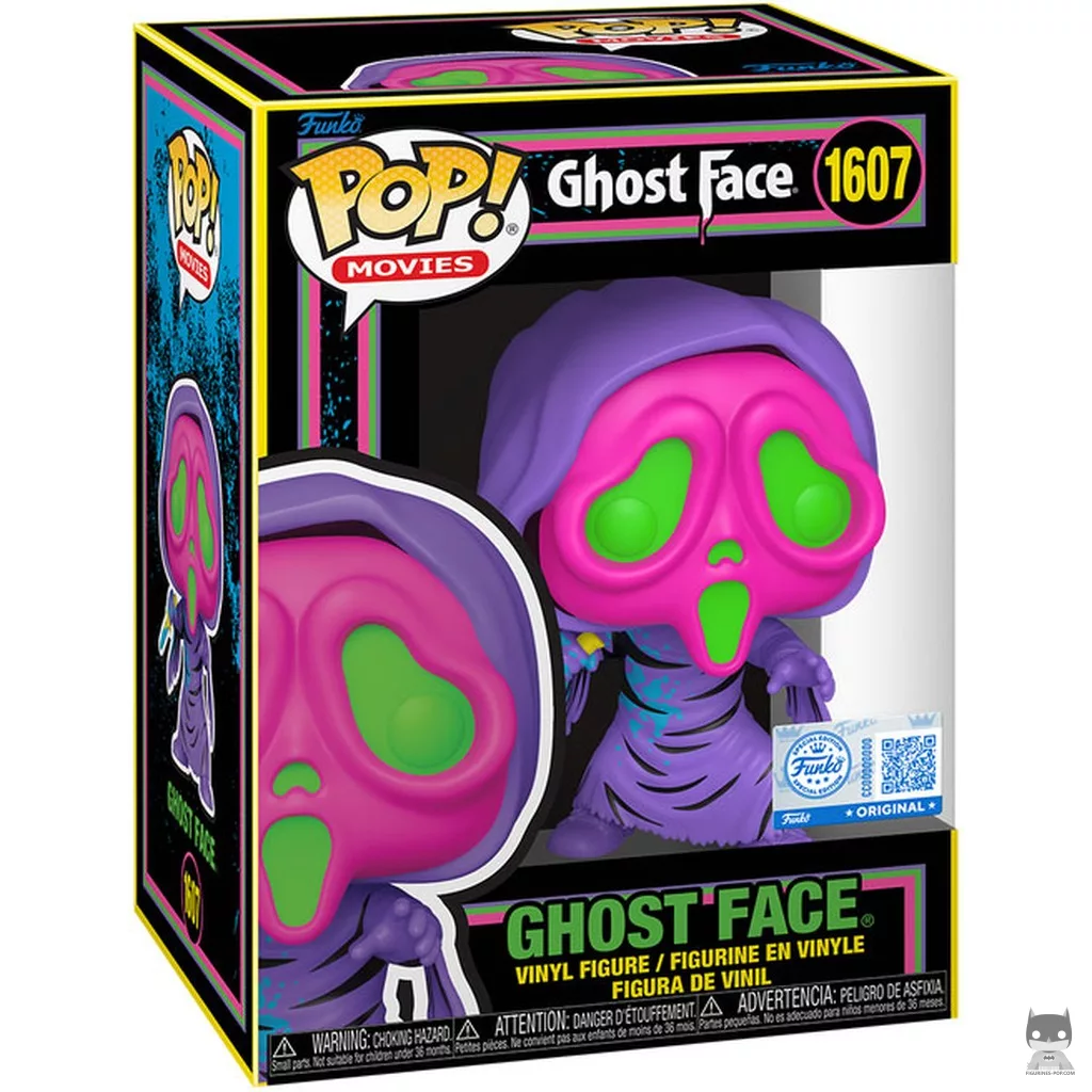 Figurine Funko POP Ghost Face (Black Light) avec boîte