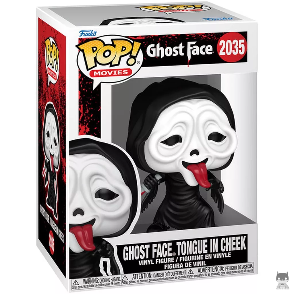 Figurine Funko POP Ghost Face (langue tirée) avec boîte