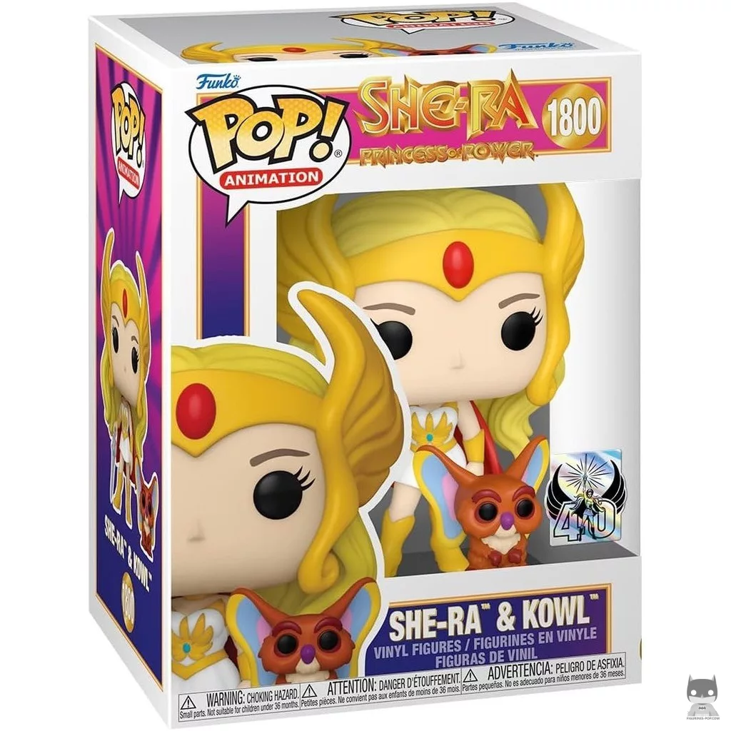 Figurine Funko POP She-Ra avec Kowl (40e anniversaire) avec boîte