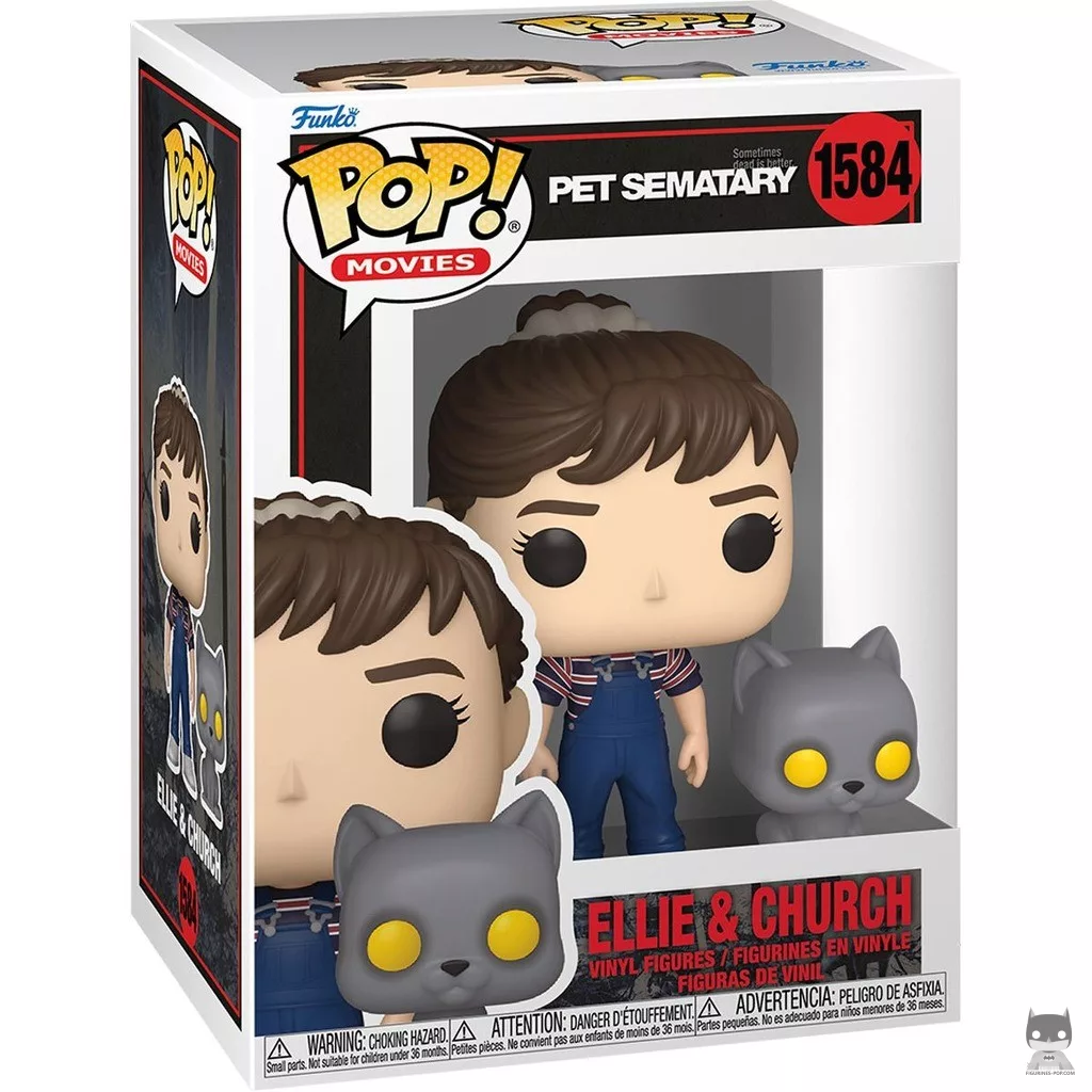 Figurine Funko POP Ellie & Church avec boîte