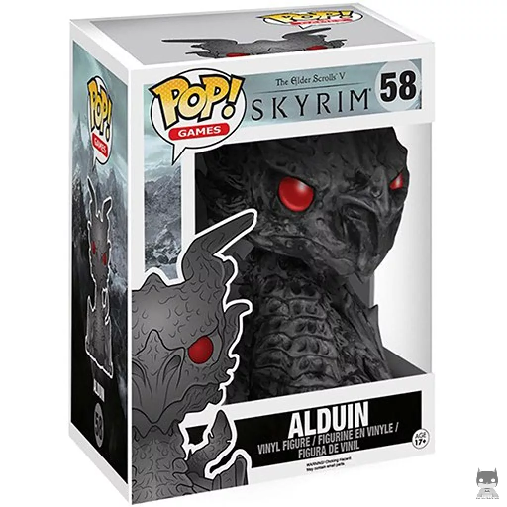 Figurine Funko POP Alduin (Supersized) avec boîte