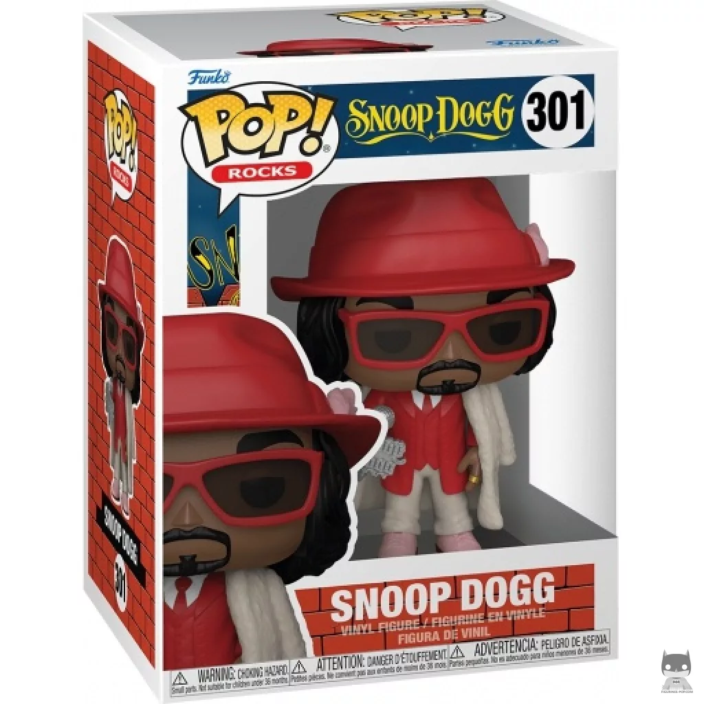 Figurine Funko POP Snoop Dogg avec Manteau en fourrure avec boîte