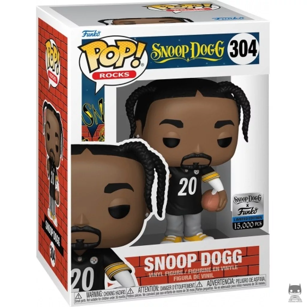 Figurine Funko POP Snoop Dogg avec Maillot des Steelers avec boîte