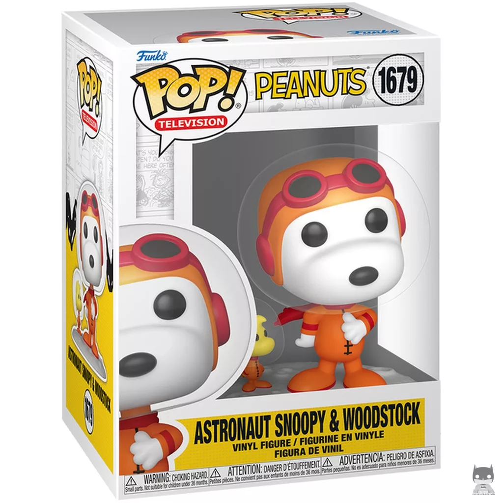 Figurine Funko POP Astronaute Snoopy & Woodstock avec boîte