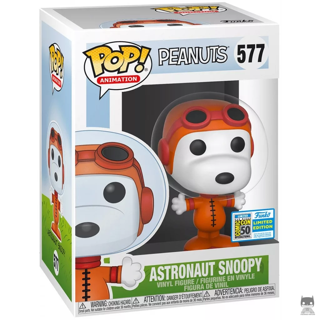 Figurine Funko POP Snoopy Astronaute (Orange) avec boîte