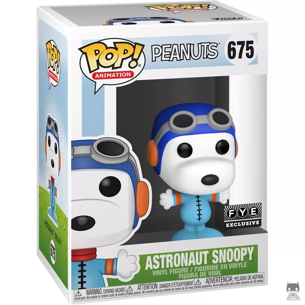 Figurine Funko POP Snoopy Astronaute (Bleu) avec boîte