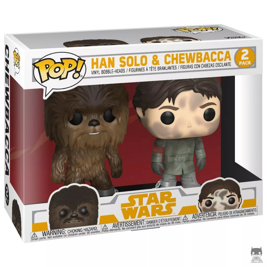 Figurine Funko POP Han Solo & Chewbacca avec boîte