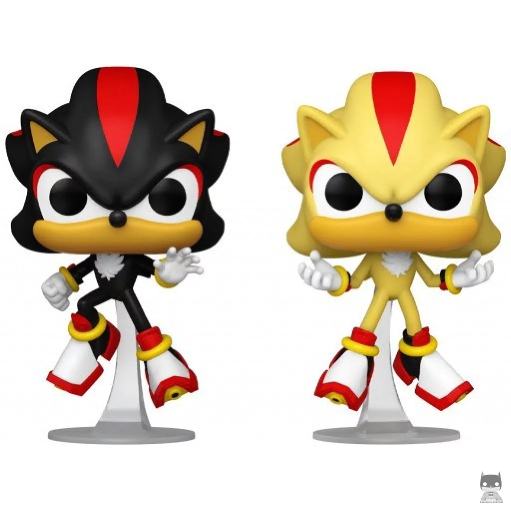 Figurine Funko POP Shadow & Super Shadow (Glow in the Dark) (Sonic le Hérisson)