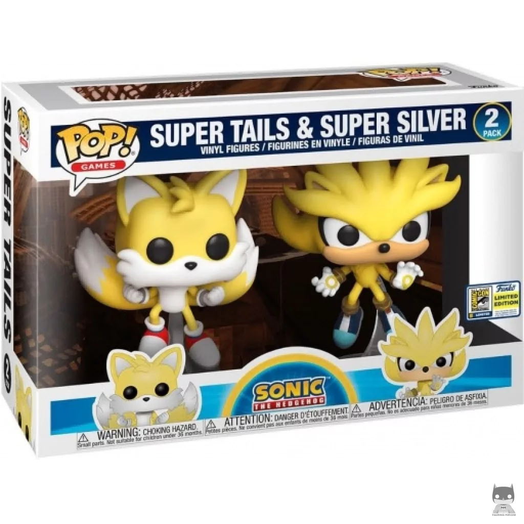 Figurine Funko POP Super Tails & Super Silver avec boîte