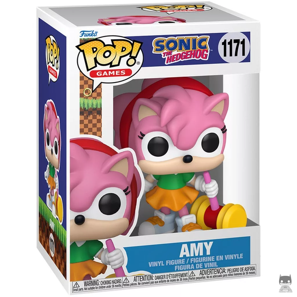 Figurine Funko POP Amy Rose avec Piko Hammer avec boîte