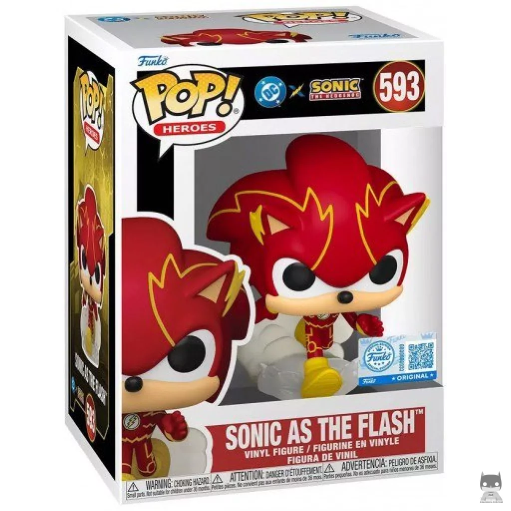 Figurine Funko POP Sonic en Flash avec boîte