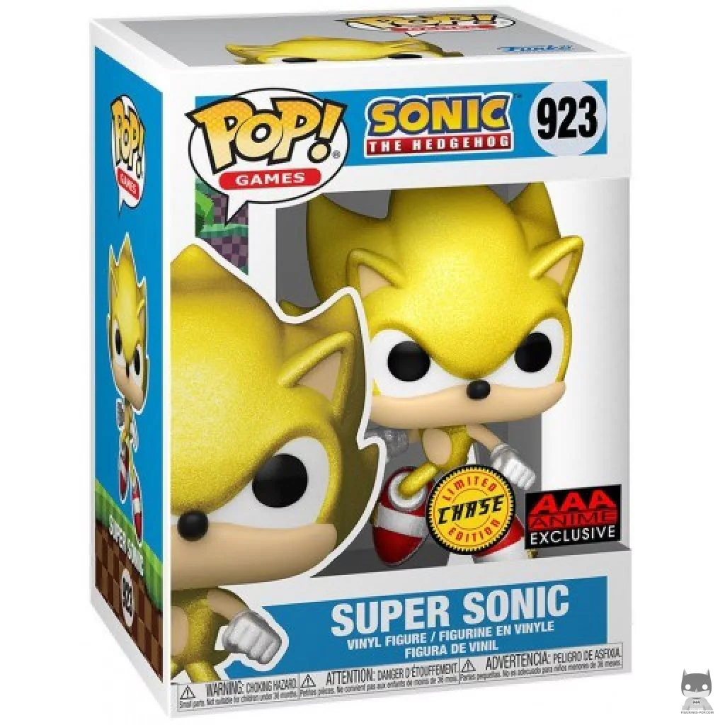 Figurine Funko POP Super Sonic (Chase) avec boîte