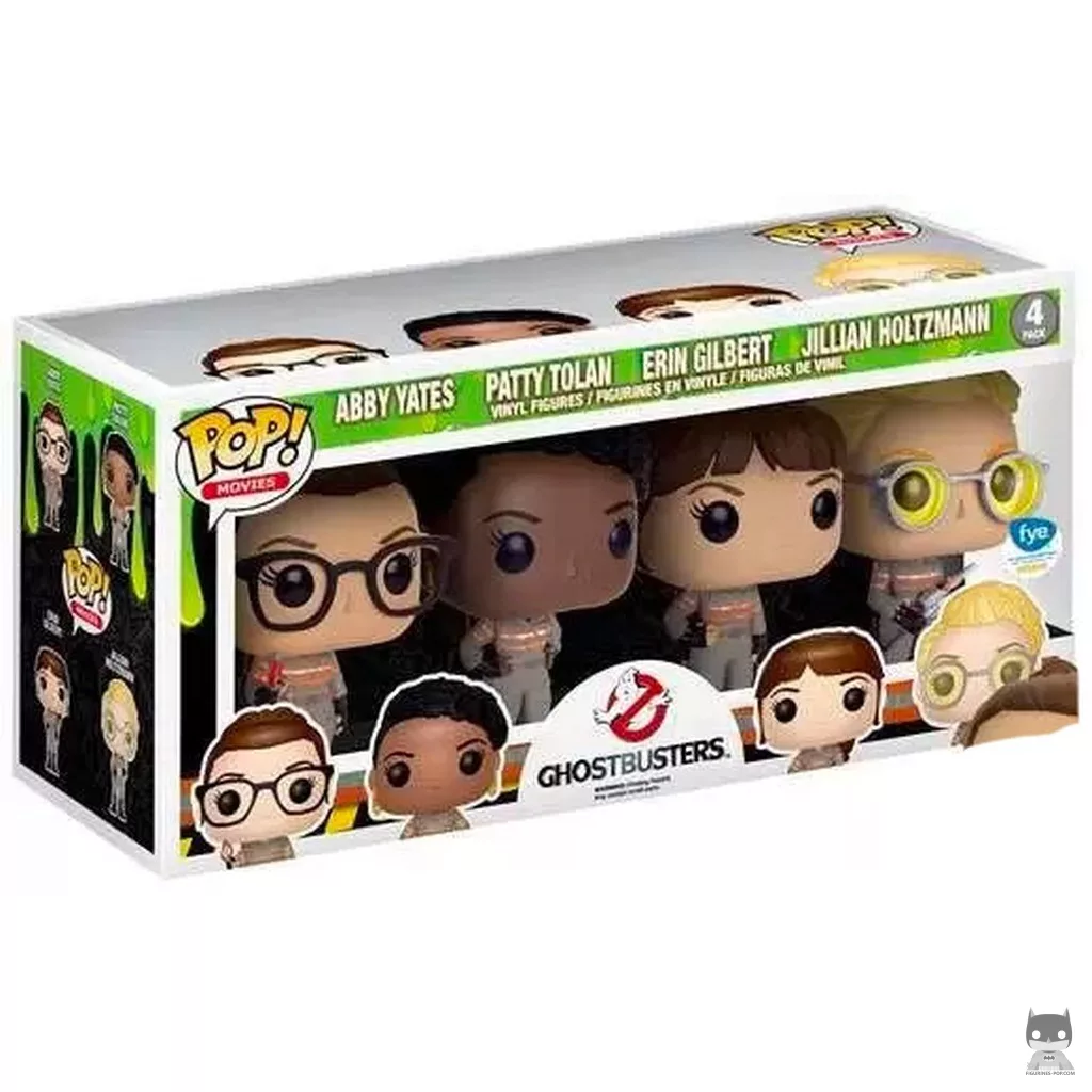 Figurine Funko POP Abby Yates, Patty Tolan, Erin Gilbert & Jillian Holtzmann avec boîte