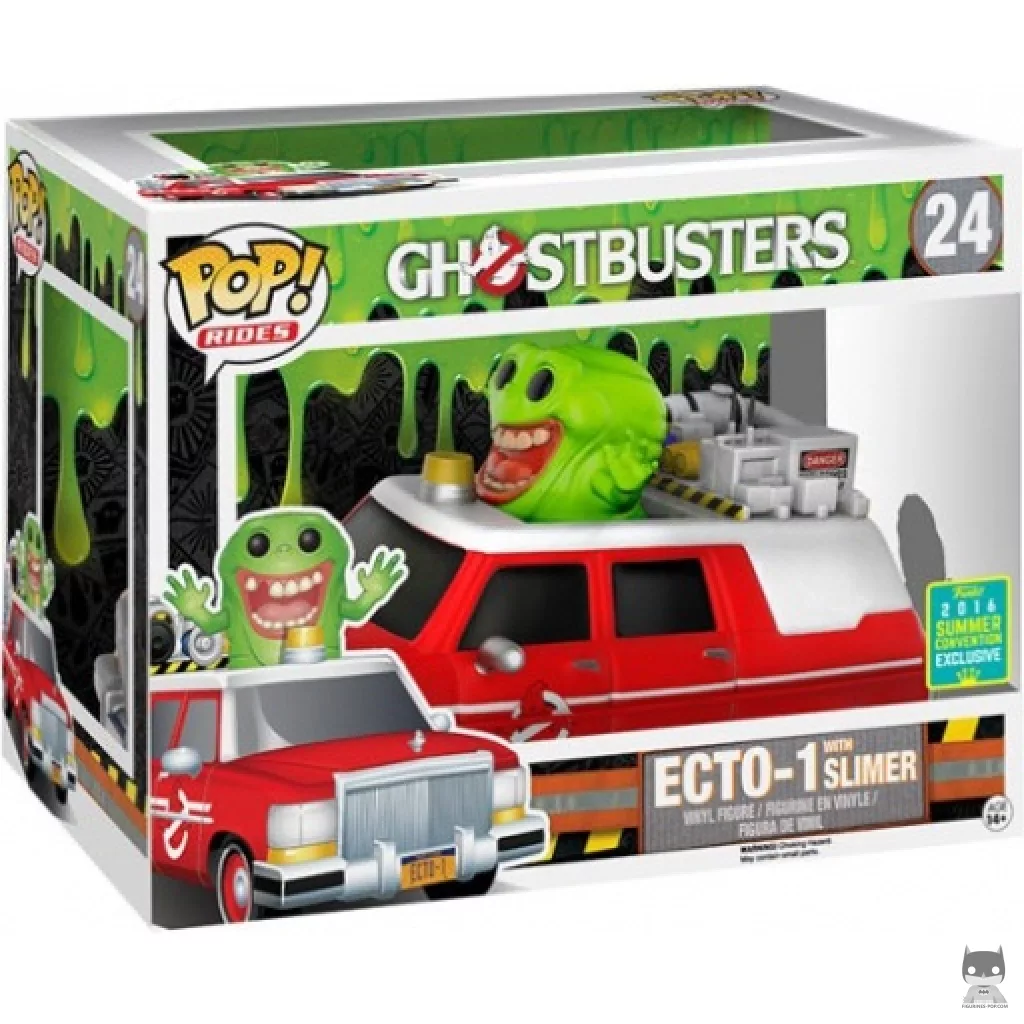Figurine Funko POP Ecto-1 avec Slimer avec boîte