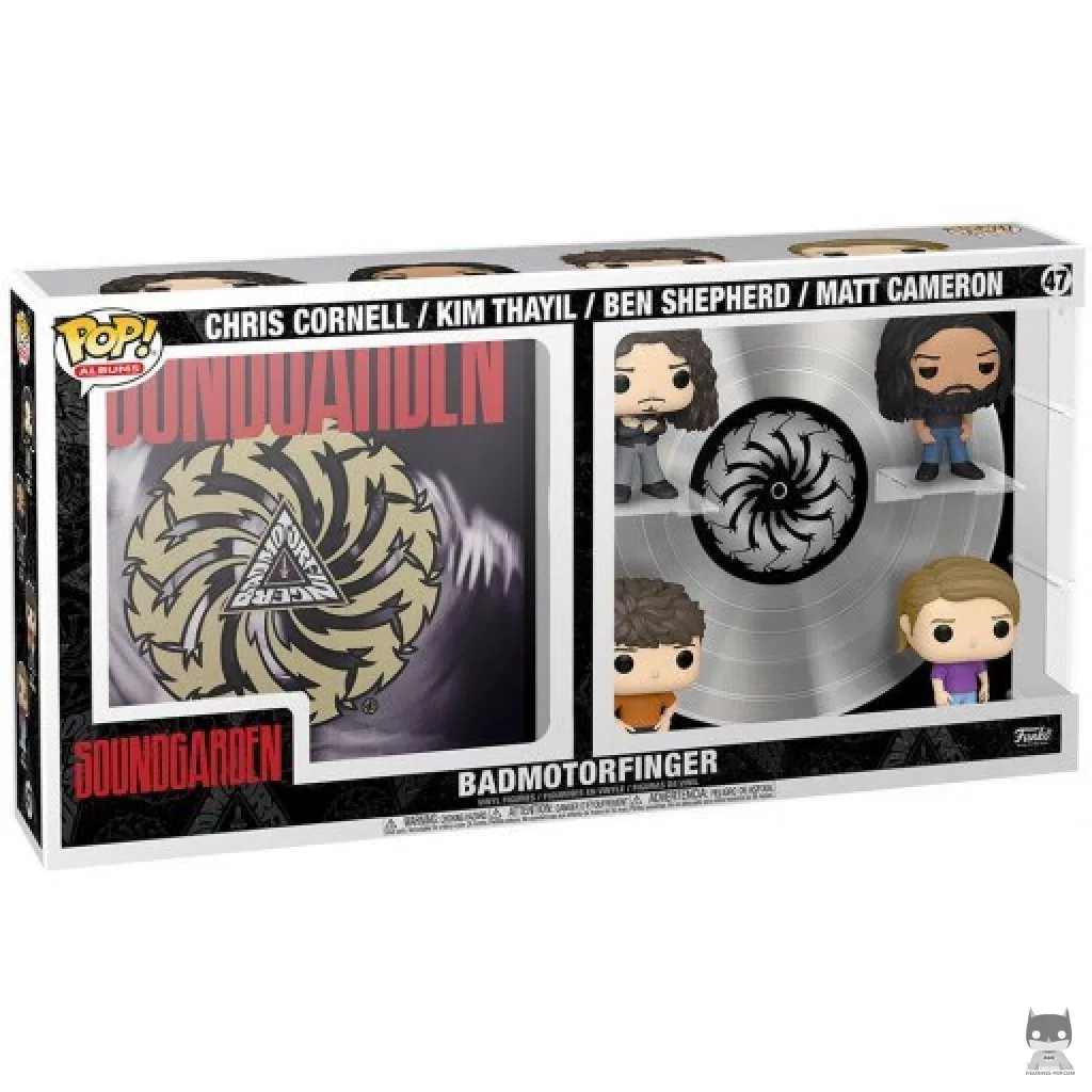 Figurine Funko POP Soundgarden : Badmotorfinger (Chris Cornell, Kim Thayil, Ben Sheperd & Matt Cameron) avec boîte