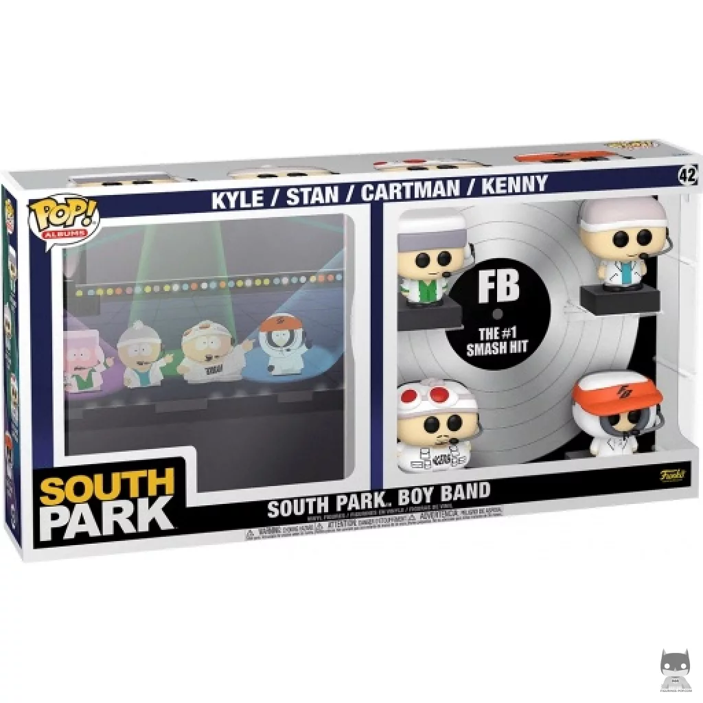 Figurine Funko POP South Park Boy Band (Kyle, Stan, Cartman & Kenny) avec boîte