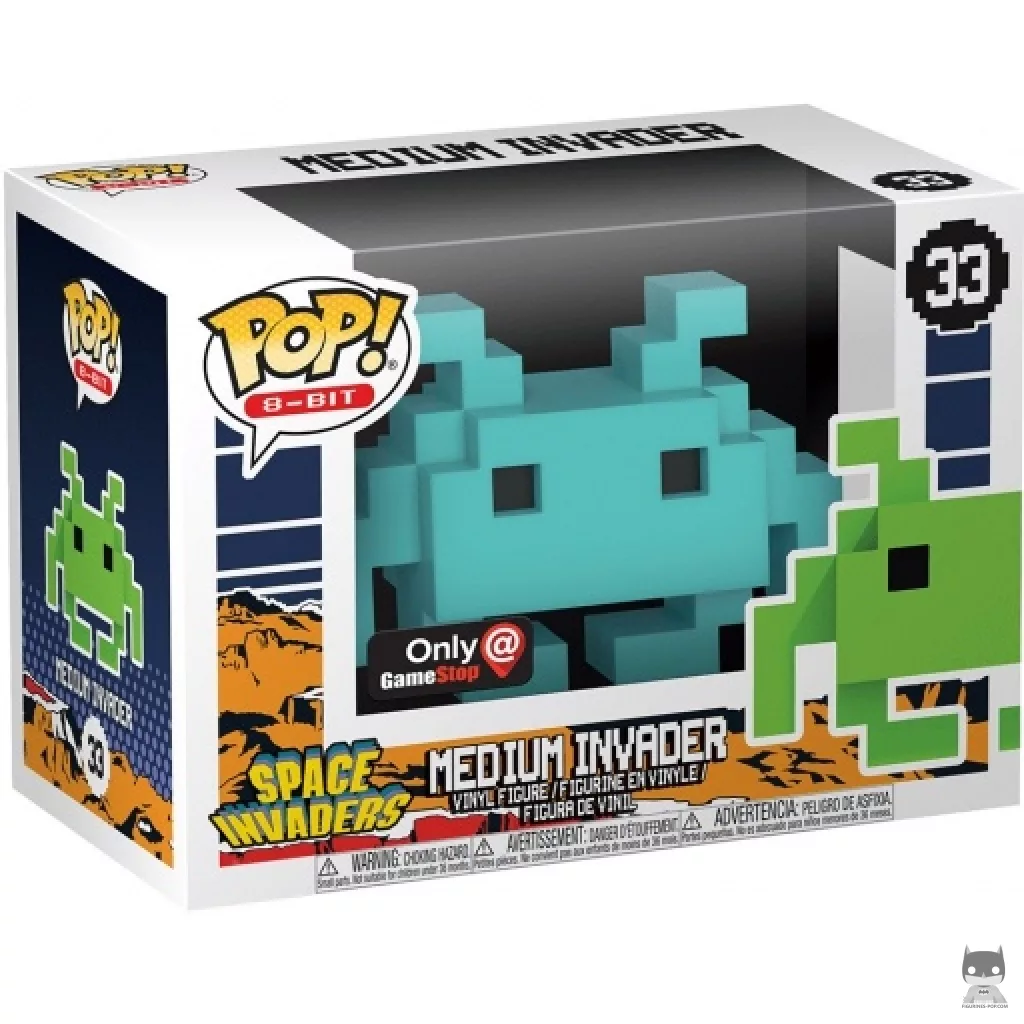 Figurine Funko POP Medium Invader (Turquoise) avec boîte