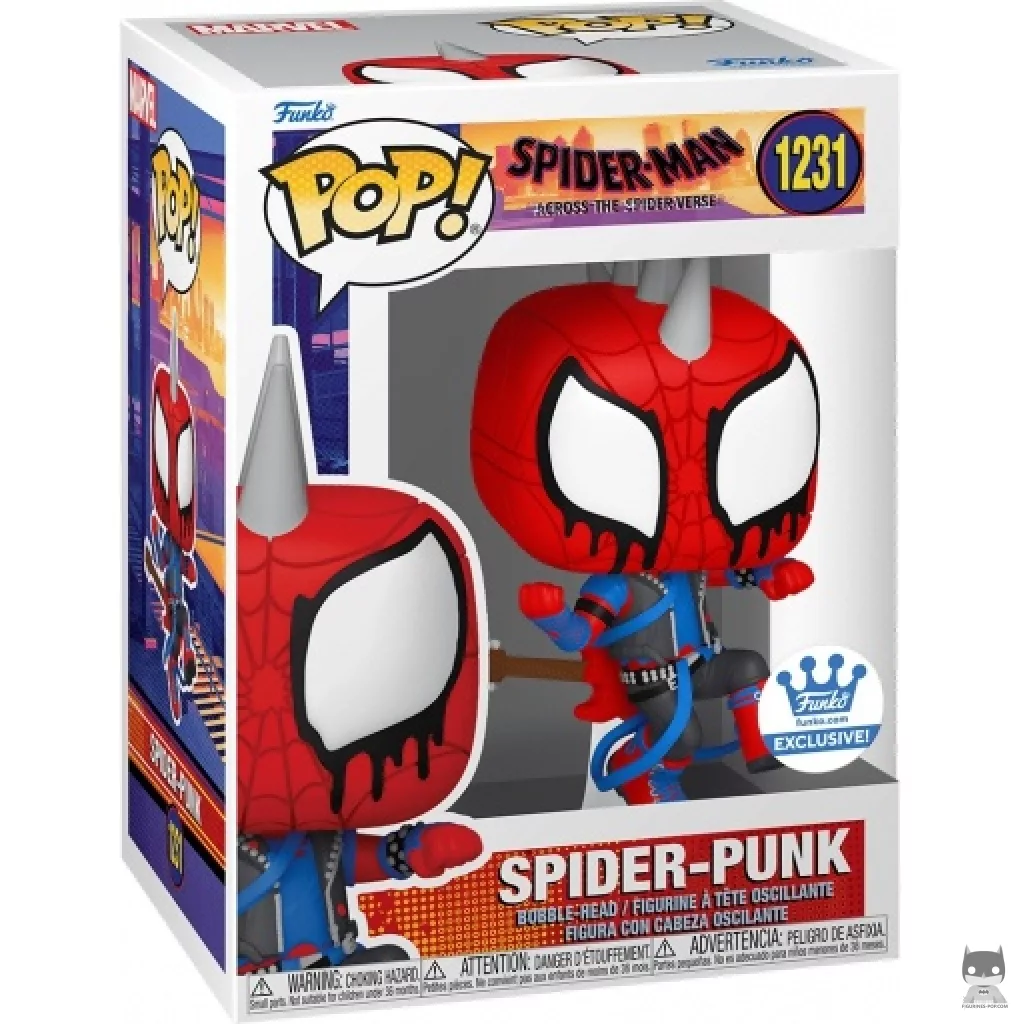 Figurine Funko POP Spider-Punk avec boîte