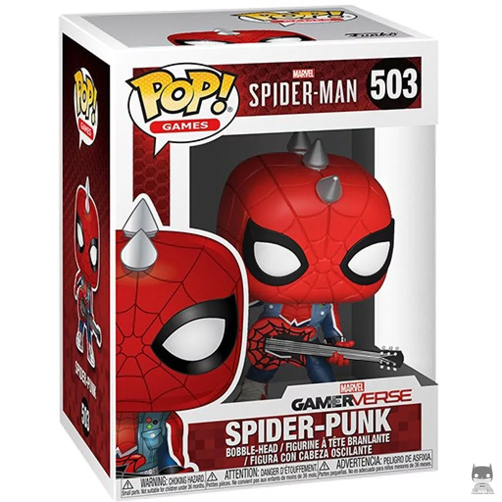 Figurine Funko POP Spider-Punk avec boîte
