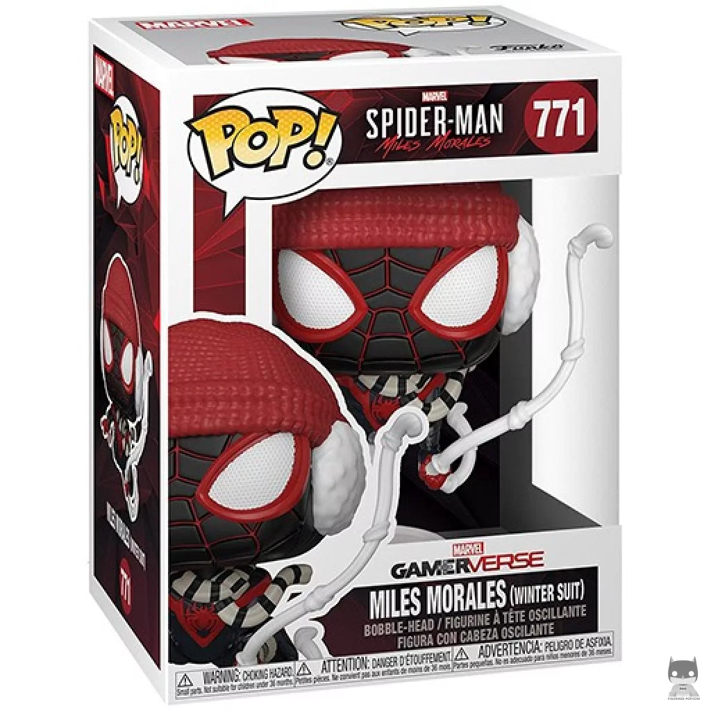 Figurine Funko POP Miles Morales (Costume Hiver) avec boîte