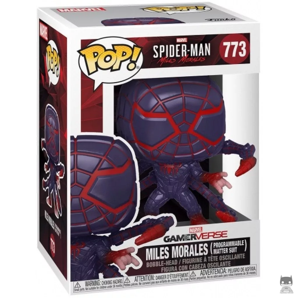 Figurine Funko POP Miles Morales (Costume en Matière Programmable) avec boîte