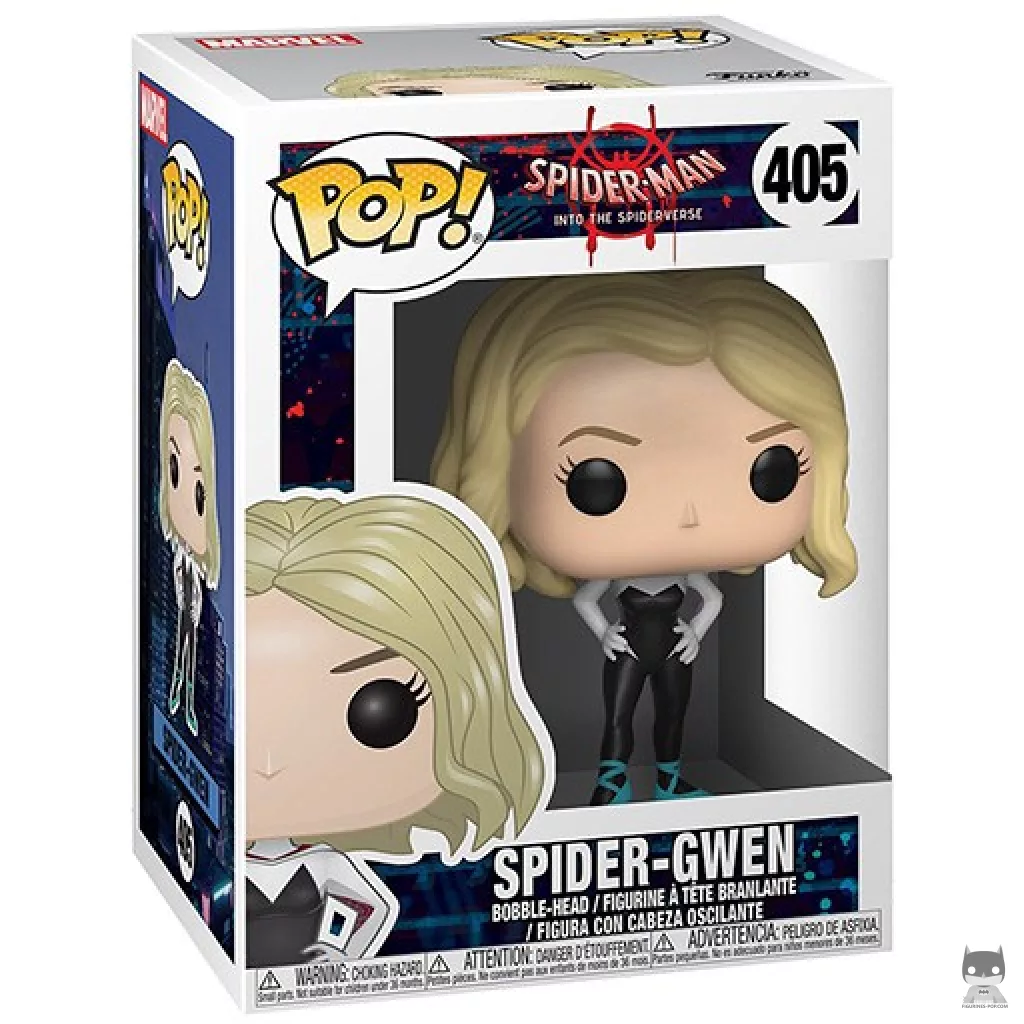 Figurine Funko POP Spider-Gwen dans le Spider-Verse avec boîte