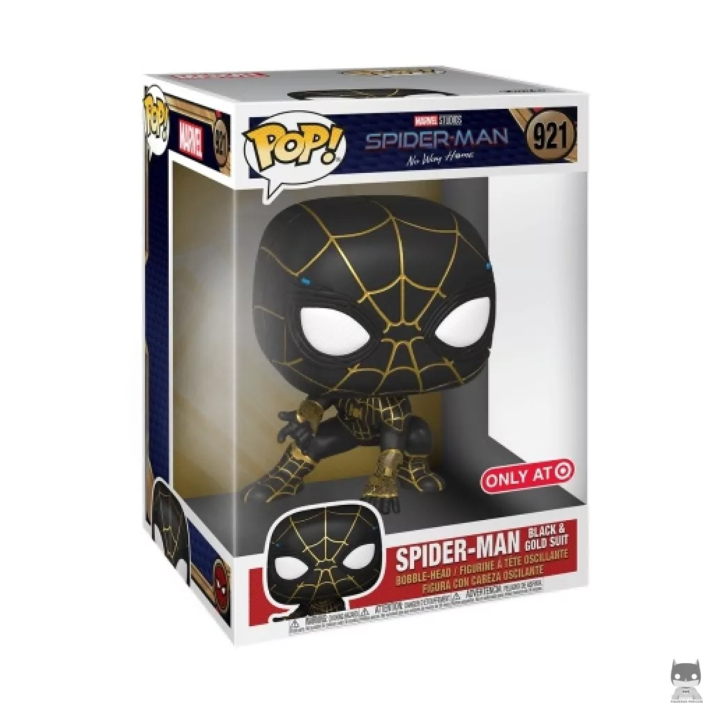 Figurine Funko POP Spider-Man Costume Noir & Or (Supersized) avec boîte