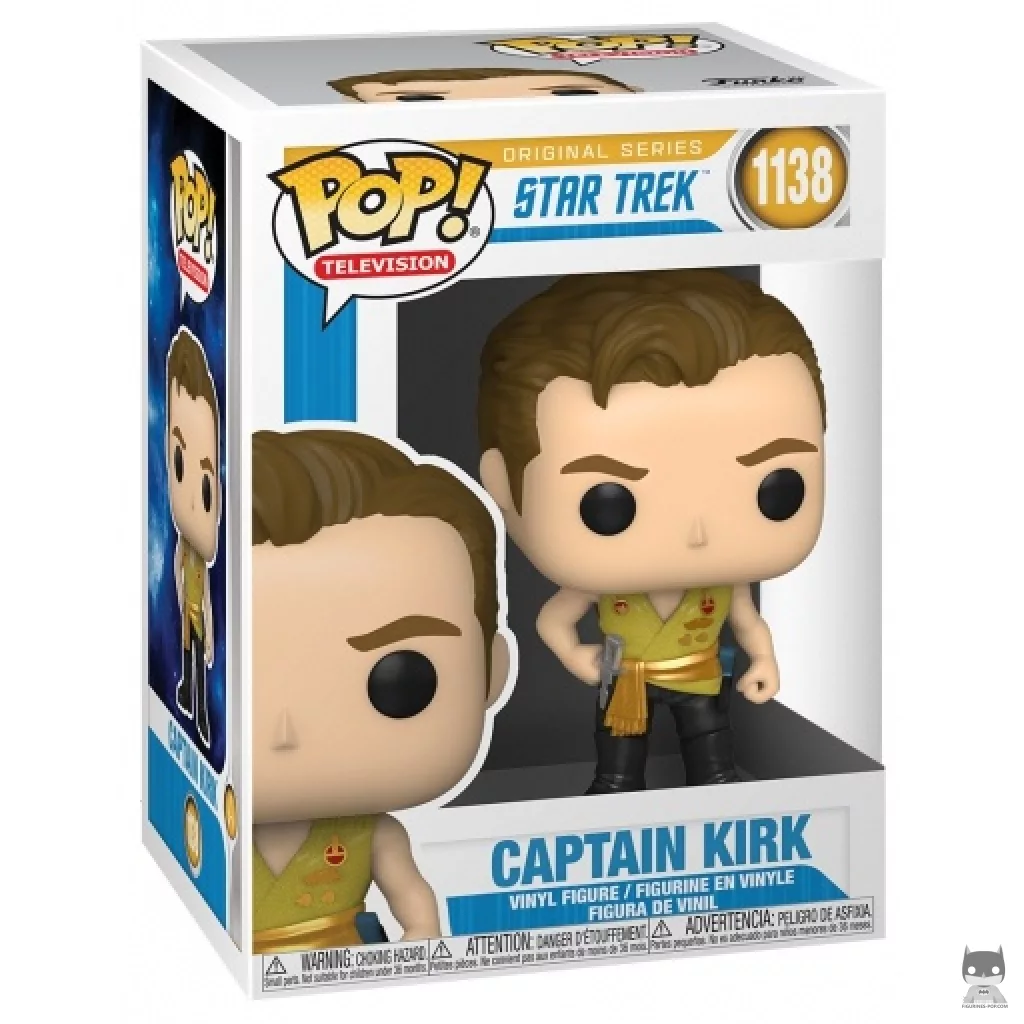 Figurine Funko POP Capitaine Kirk avec boîte