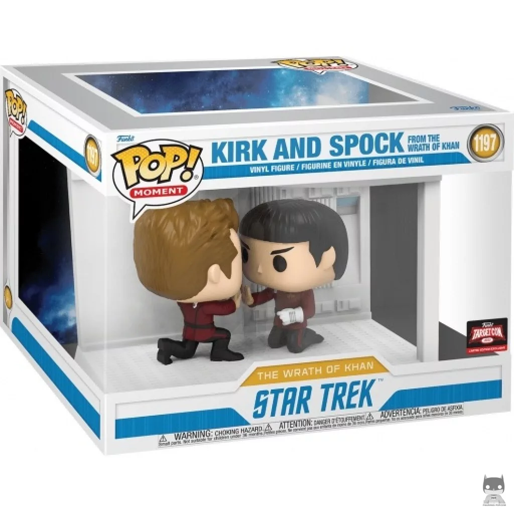 Figurine Funko POP Kirk & Spock dans La Colère de Khan avec boîte