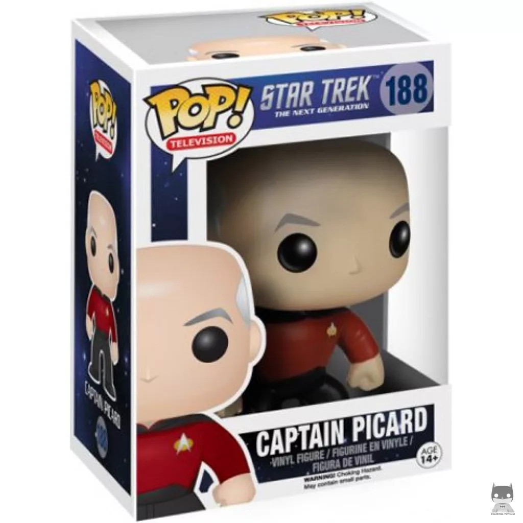 Figurine Funko POP Captain Picard avec boîte