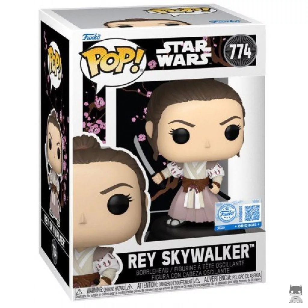 Figurine Funko POP Rey Skywalker (Samouraï) avec boîte