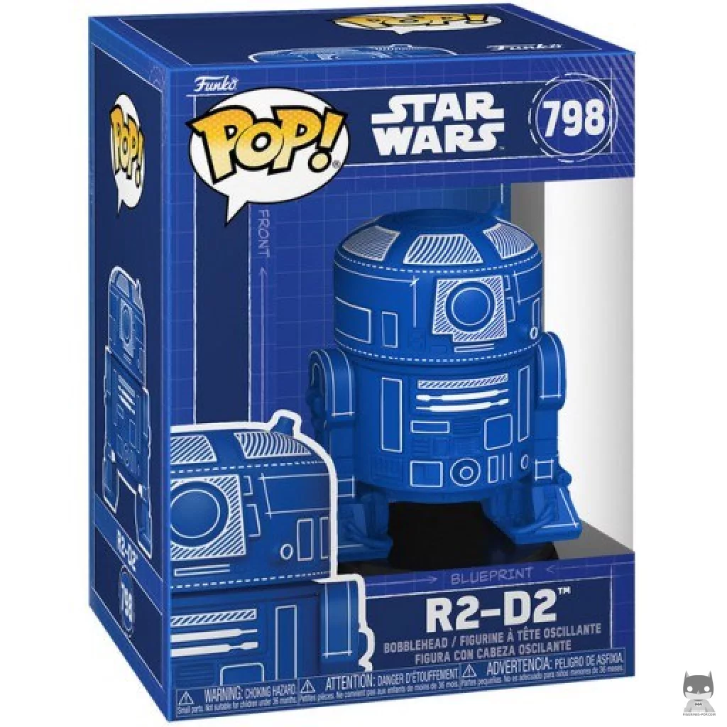 Figurine Funko POP R2-D2 (Blueprint Deco) avec boîte
