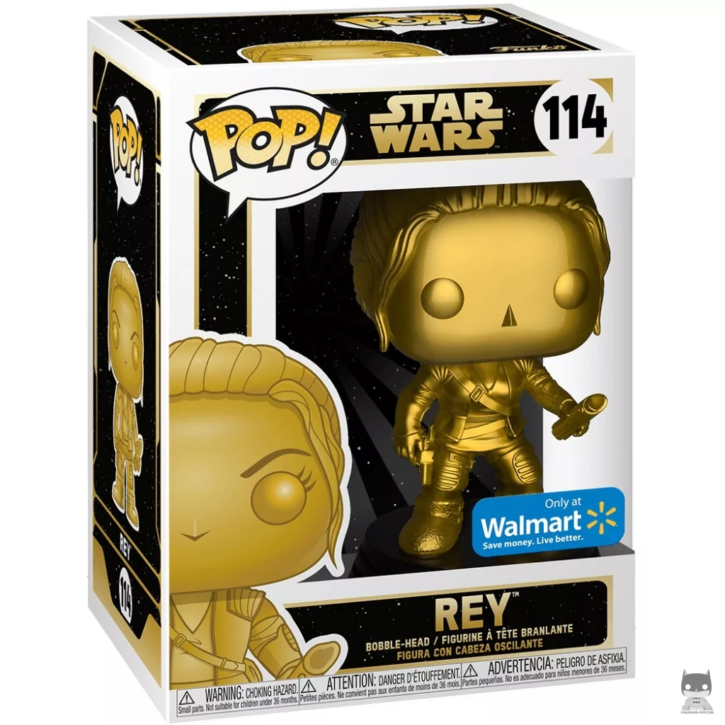 Figurine Funko POP Rey (Doré) avec boîte
