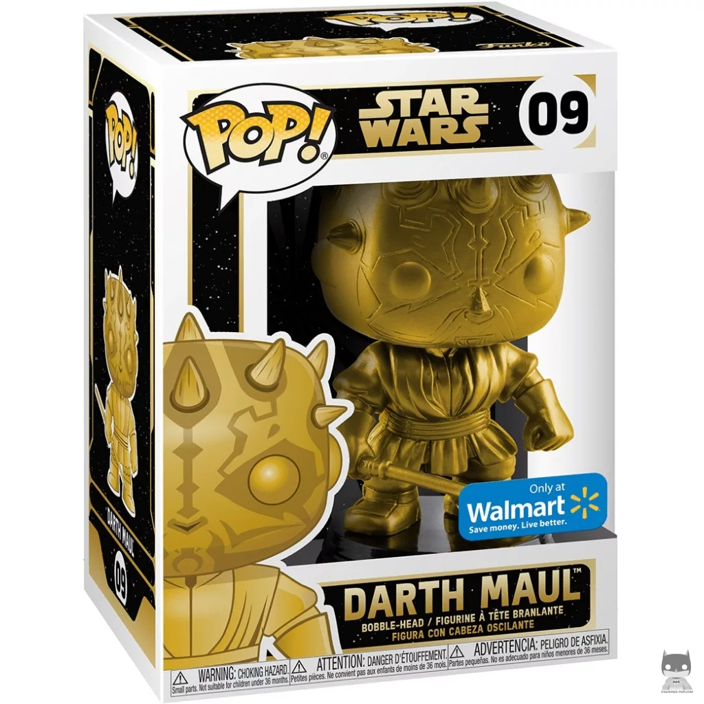 Figurine Funko POP Dark Maul (Doré) avec boîte