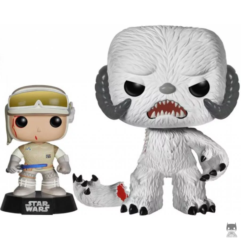 Figurine Funko POP Luke Skywalker sur Hoth & Wampa (Star Wars : Episode I, La Menace Fantôme)