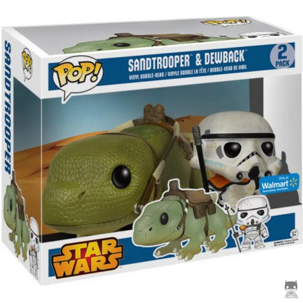 Figurine Funko POP Sandtrooper & Dewback avec boîte