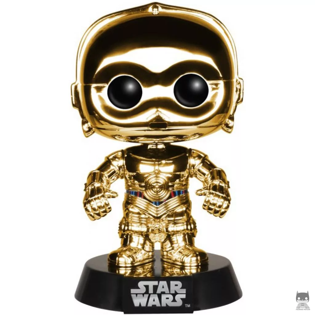 Figurine Funko POP C-3PO (Doré) (Star Wars : Episode I, La Menace Fantôme)